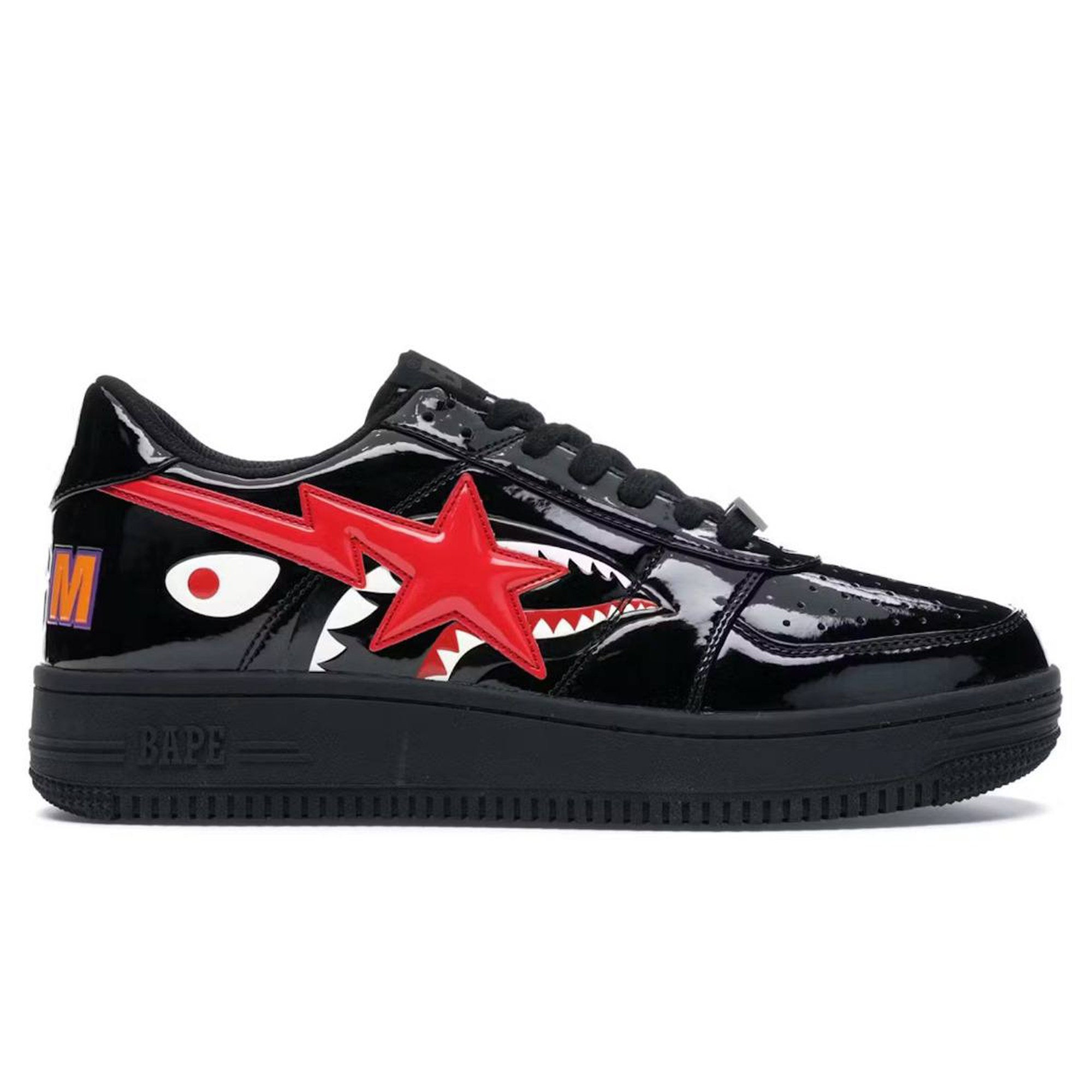 A Bathing Ape Bape Sta/Low Shark Black