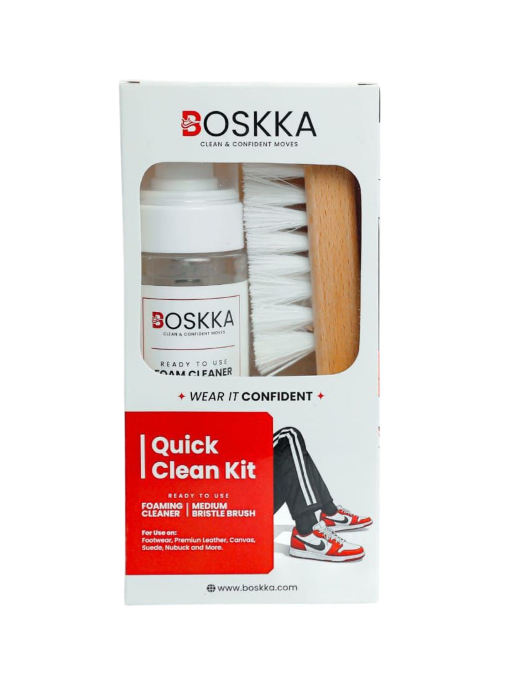 Boskka shoe cleaner, keeps your shoes spotless