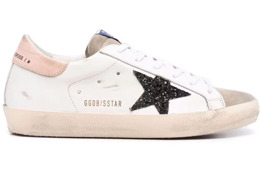 Golden Goose/White Black Glitter